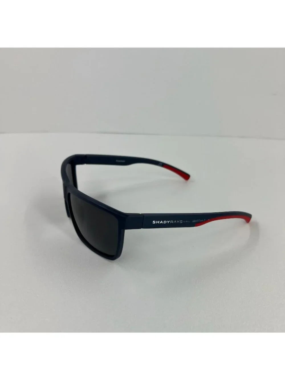 Shady Rays Cayman CM 8 Polarized Sunglasses Mens Matte Navy D-Frame Liberty Blue